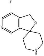 7-FLUORO-1H-SPIRO[FURO[3,4-C]PYRIDINE-3,4'-PIPERIDINE] 구조식 이미지