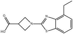 1-(4-ethyl-1,3-benzothiazol-2-yl)azetidine-3-carboxylic acid Structure