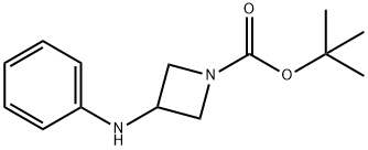 tert-Butyl 3-(phenylamino)azetidine-1-carboxylate 구조식 이미지