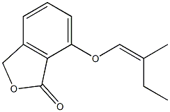 1(3H)-Isobenzofuranone, 3-butylidene-7-methoxy-, (Z)- 구조식 이미지