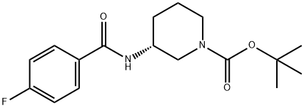 (R)-tert-Butyl 3-(4-fluorobenzamido)piperidine-1-carboxylate Structure