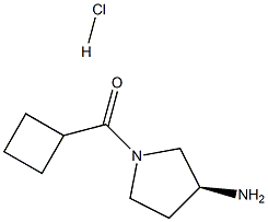 (S)-(3-Aminopyrrolidin-1-yl)(cyclobutyl)methanone hydrochloride Structure