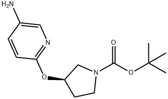 (R)-tert-Butyl 3-(5-aminopyridin-2-yloxy)pyrrolidine-1-carboxylate Structure