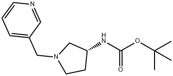 (R)-tert-Butyl 1-(pyridin-3-ylmethyl)pyrrolidin-3-ylcarbamate Structure