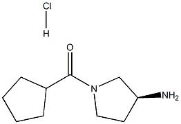 (S)-(3-Aminopyrrolidin-1-yl)(cyclopentyl)methanone hydrochloride Structure