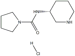 (R)-N-(Piperidin-3-yl)pyrrolidine-1-carboxamide hydrochloride Structure