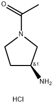 (S)-1-(3-Aminopyrrolidin-1-yl)ethanone hydrochloride Structure