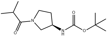 (R)-tert-Butyl 1-isobutyrylpyrrolidin-3-ylcarbamate 구조식 이미지