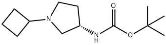 (S)-tert-Butyl 1-cyclobutylpyrrolidin-3-ylcarbamate 구조식 이미지