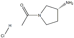 (R)-1-(3-Aminopyrrolidin-1-yl)ethanone hydrochloride Structure