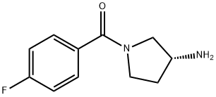 (R)-(3-Aminopyrrolidin-1-yl)(4-fluorophenyl)methanone Structure