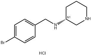 (R)-N-[(4-Bromophenyl)methyl]piperidin-3-amine dihydrochloride Structure