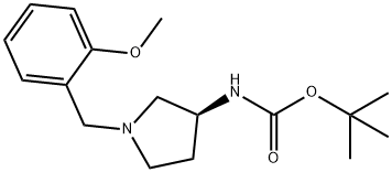 (S)-tert-Butyl 1-(2-methoxybenzyl)pyrrolidin-3-ylcarbamate Structure