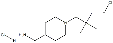 (1-Neopentylpiperidin-4-yl)methanamine dihydrochloride 구조식 이미지