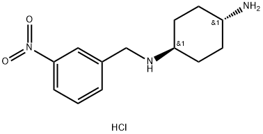 (1R*,4R*)-N1-(3-Nitrobenzyl)cyclohexane-1,4-diamine dihydrochloride 구조식 이미지