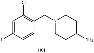 1-(2-Chloro-4-fluorobenzyl)piperidin-4-amine dihydrochloride Structure