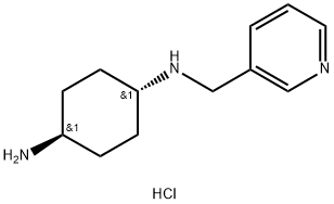 (1R*,4R*)-N1-(Pyridin-3-ylmethyl)cyclohexane-1,4-diamine trihydrochloride Structure