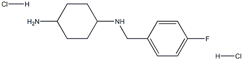 (1R*,4R*)-N1-(4-Fluorobenzyl)cyclohexane-1,4-diamine dihydrochloride Structure