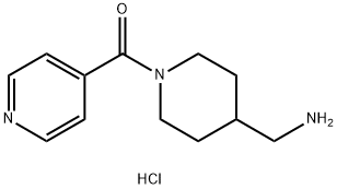 [4-(Aminomethyl)piperidin-1-yl](pyridin-4-yl)methanone dihydrochloride Structure