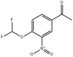 1-(4-(Difluoromethoxy)-3-nitrophenyl)ethanone Structure