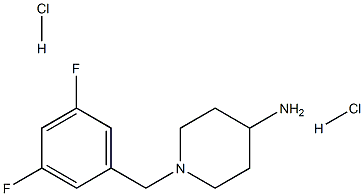 1-(3,5-Difluorobenzyl)piperidin-4-aminedihydrochloride Structure