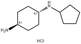 (1R*,4R*)-N1-Cyclopentylcyclohexane-1,4-diamine dihydrochloride Structure