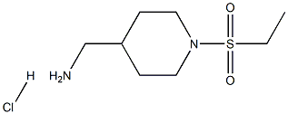 [1-(Ethylsulfonyl)piperidin-4-yl]methanamine hydrochloride 구조식 이미지