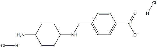 (1R*,4R*)-N1-(4-Nitrobenzyl)cyclohexane-1,4-diamine dihydrochloride Structure