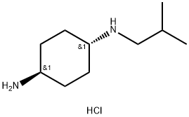 (1R*,4R*)-N1-Isobutylcyclohexane-1,4-diamine dihydrochloride 구조식 이미지