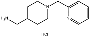 [1-(Pyridin-2-ylmethyl)piperidin-4-yl]methanamine trihydrochloride Structure