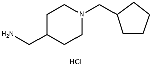 [1-(Cyclopentylmethyl)piperidin-4-yl]methanamine dihydrochloride Structure