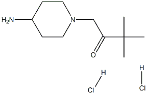 1-(4-Aminopiperidin-1-yl)-3,3-dimethylbutan-2-one dihydrochloride Structure