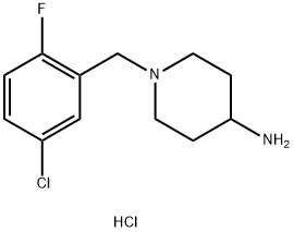 1-(5-Chloro-2-fluorobenzyl)piperidin-4-amine dihydrochloride Structure