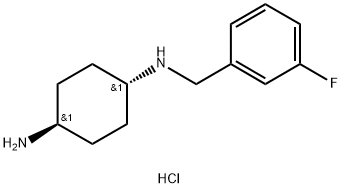 (1R*,4R*)-N1-(3-Fluorobenzyl)cyclohexane-1,4-diamine dihydrochloride 구조식 이미지