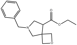 ETHYL 6-BENZYL-2-OXA-6-AZASPIRO[3.4]OCTANE-8-CARBOXYLATE Structure