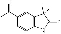 5-Acetyl-3,3-difluoro-1,3-dihydro-indol-2-one Structure