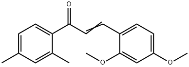 (2E)-3-(2,4-dimethoxyphenyl)-1-(2,4-dimethylphenyl)prop-2-en-1-one 구조식 이미지