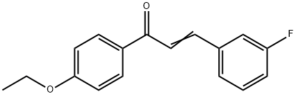 (2E)-1-(4-ethoxyphenyl)-3-(3-fluorophenyl)prop-2-en-1-one Structure