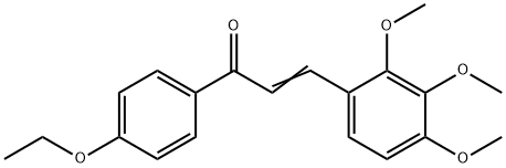 (2E)-1-(4-ethoxyphenyl)-3-(2,3,4-trimethoxyphenyl)prop-2-en-1-one 구조식 이미지