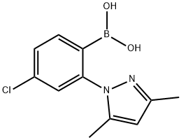 [4-chloro-2-(3,5-dimethyl-1H-pyrazol-1-yl)phenyl]boronic acid 구조식 이미지