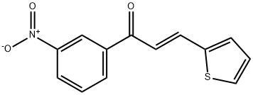 (2E)-1-(3-nitrophenyl)-3-(thiophen-2-yl)prop-2-en-1-one Structure