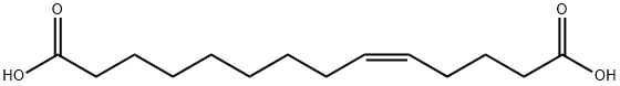 5-Tetradecenedioicacid, (5Z)- Structure