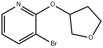 3-bromo-2-((tetrahydrofuran-3-yl)oxy)pyridine 구조식 이미지