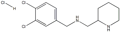 N-(3,4-DICHLOROBENZYL)-1-(PIPERIDIN-2-YL)METHANAMINE HYDROCHLORIDE Structure