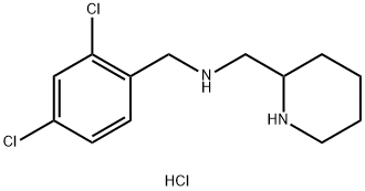 N-(2,4-DICHLOROBENZYL)-1-(PIPERIDIN-2-YL)METHANAMINE HYDROCHLORIDE Structure