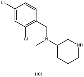 N-(2,4-DICHLOROBENZYL)-N-METHYLPIPERIDIN-3-AMINE HYDROCHLORIDE Structure