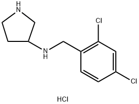 N-(2,4-DICHLOROBENZYL)PYRROLIDIN-3-AMINE HYDROCHLORIDE Structure