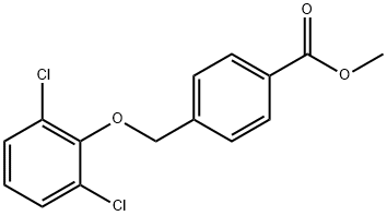 methyl 4-[(2,6-dichlorophenoxy)methyl]benzoate Structure