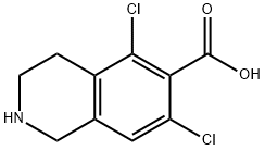 5,7-dichloro-1,2,3,4-tetrahydroisoquinoline-6-carboxylic acid Structure