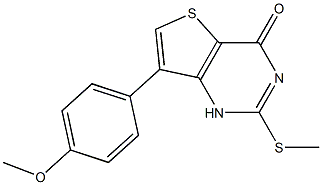 7-(4-methoxyphenyl)-2-methylsulfanyl-1H-thieno[3,2-d]pyrimidin-4-one Structure